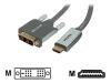 Belkin Premium Series - Video cable - single link - 19 pin HDMI (M) - DVI-D (M) - 3 m - beige