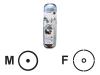 Belkin PRO Series - Antenna cable - IEC connector (M) - IEC connector (F) - 10 m - coaxial - white