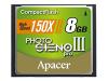 Apacer Photo Steno Pro III - Flash memory card - 8 GB - 150x - CompactFlash Card