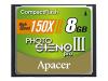 Apacer Photo Steno Pro III - Flash memory card - 8 GB - 150x - CompactFlash Card