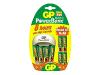 GP PowerBank Quick 3 - Battery charger - 8 hr - 4xAA, 2xAAA - included batteries: 8 x AA type NiMH 2500 mAh