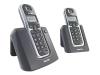 Philips DECT 1222S - Cordless phone w/ caller ID - DECT\GAP - silver + 1 additional handset(s)