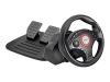 Trust Predator Compact Vibration Feedback Steering Wheel GM-3200 - Wheel and pedals set - 12 button(s) - Sony PlayStation 2, PC
