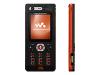 Sony Ericsson W880i Walkman - Cellular phone with two digital cameras / digital player - WCDMA (UMTS) / GSM - black, flame
