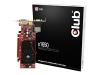 Club 3D Radeon X1650 - Graphics adapter - Radeon X1650 - PCI Express x16 low profile - 256 MB GDDR2 - Digital Visual Interface (DVI) - HDTV out