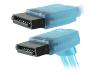 A.C.Ryan UV-active - Serial ATA / SAS cable - Serial ATA 150/300 - 7 pin Serial ATA - 7 pin Serial ATA - 50 cm - right angle connector - UV-blue