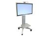 Ergotron LX Video Conferencing Cart (UHD Version) - Cart for flat panel - silver - screen size: 50
