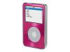 Belkin Acrylic Case - Case for digital player - acrylic - pink, brushed metal - iPod with video (5G) 30GB, iPod with video (5G) 60GB, iPod with video (5G) 80GB