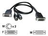 AESP - MIDI cable - DB-15 (M) - DB-15, 5 PIN DIN