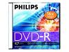 Philips DM4S6S01F - DVD-R - 4.7 GB ( 120min ) 16x - slim jewel case - storage media