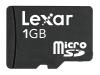 Lexar - Flash memory card ( SD adapter included ) - 1 GB - microSD