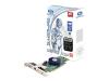 Sapphire RADEON X1550 HyperMemory - Graphics adapter - Radeon X1550 HyperMemory up to 512MB - PCI Express x16 low profile - 128 MB DDR - Digital Visual Interface (DVI) - TV out - lite retail