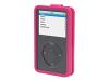 Belkin Flip-Top Sleeve for iPod video - Case for digital player - plastic, silicone - pink - iPod with video (5G)