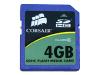 Corsair - Flash memory card - 4 GB - Class 2 - SDHC