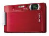Sony Cyber-shot DSC-T100/R - Digital camera - compact - 8.1 Mpix - optical zoom: 5 x - supported memory: MS Duo, MS PRO Duo - red