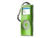 Belkin Clear Acrylic Case Metal-Top with Brushed-Metal Faceplate - Case for digital player - acrylic - green - iPod nano (aluminum) (2G)