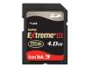 SanDisk Extreme III - Flash memory card - 4 GB - SD Memory Card