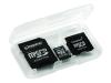 Kingston - Flash memory card ( microSD to SD/mini SD adapters included ) - 512 MB - microSD