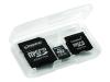 Kingston - Flash memory card ( microSD to SD/mini SD adapters included ) - 1 GB - microSD