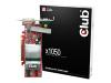 Club 3D X1050 - Graphics adapter - Radeon X1050 HyperMemory up to 512MB - PCI Express x16 low profile - 128 MB - Digital Visual Interface (DVI) - HDTV out