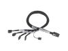Adaptec - Serial Attached SCSI (SAS) internal cable - with Sidebands - straight thru - 4-Lane - 36 pin 4i Mini MultiLane - 7 pin Serial ATA, sideband - 1 m