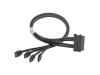 Adaptec - Serial Attached SCSI (SAS) internal cable - with Sidebands - straight thru - 4-Lane - 32 pin 4i MultiLane - 7 pin Serial ATA - 1 m