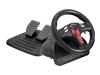 Trust Predator Vibration Feedback Steering Wheel GM-3400 - Wheel and pedals set - 12 button(s) - Sony PlayStation 2, PC