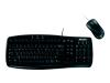 Microsoft Basic Black Value Pack - Keyboard - PS/2 - mouse - black - French - OEM (pack of 3 )