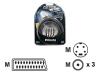 Philips PXT1000 SWV6335 - Video / audio cable - S-Video / composite video / audio - SCART (M) - 4 PIN mini-DIN, RCA (M) - 5 m - shielded