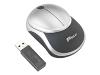 Targus Notebook Stow-N-Go Mouse - Mouse - optical - wireless - RF - USB wireless receiver - black, silver