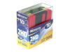 Memorex HD Rainbow Disks - 10 x Floppy Disk - 1.44 MB - PC - storage media