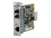 Allied Telesis Converteon AT-CV101 - Media converter - 100Base-FX, 100Base-TX - RJ-45 - ST multi-mode - plug-in module - up to 2 km - 1310 nm