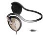 Labtec Icon 740 - Headphones ( over-the-ear ) - black, metallic silver
