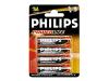 Philips Power Life LR6PB4C/10 - Battery 4 x AA type Alkaline