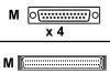 Digi - Network splitter ( DTE ) - HD-68 (M) - DB-25 (M)