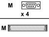 Digi - Network splitter ( DTE ) - DB-9 (M) - HD-68 (M)
