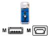 Philips MP3Gear SJM2121H - USB cable - 4 PIN USB Type A (M) - mini-USB Type B (M) - 80 cm - retractable