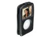 Philips SJM3303 - Case for digital player - genuine leather - black - iPod with video (5G) 30GB, iPod with video (5G) 60GB
