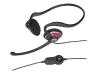 Logitech ClearChat Style - Headset ( behind-the-neck ) - black, silver