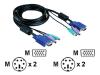 D-Link DKVM-CB - Keyboard / video / mouse (KVM) cable - 6 pin PS/2, HD-15 (M) - 6 pin PS/2, HD-15 (M) - 1.8 m