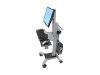 Ergotron Neo-Flex Mobile WorkSpace - Cart for flat panel / keyboard / CPU / notebook - mounting interface: 100 x 100 mm, 75 x 75 mm