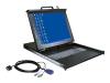 Avocent LCD Console Switch - KVM console with KVM switch - 16 ports - rack-mountable - TFT - 17