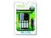 Philips Multilife SCB4355CB - Battery charger - AC / car 4xAA/AAA - included batteries: 4 x AA type NiMH 2300 mAh