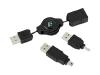 Kensington USB Power Tips for Creative Zen Portable Media Player and MP3 Player - Power cable kit - black