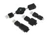 Kensington USB Power Tips for LG Mobile Phones - Power cable kit - black
