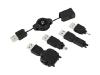 Kensington USB Power Tips for Motorola Mobile Phones - Power cable kit - black