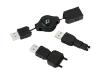 Kensington USB Power Tips for Sony Ericsson Mobile Phones - Power cable kit - black