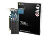 Club 3D GeForce 7200GS - Graphics adapter - GF 7200 GS TurboCache supporting 512MB - PCI Express x16 low profile - 256 MB GDDR2 - Digital Visual Interface (DVI) - HDTV out