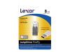 Lexar JumpDrive FireFly - USB flash drive - 8 GB - Hi-Speed USB