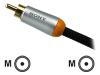 Sony RKDSE10CAE - Digital audio cable (coaxial) - RCA (M) - RCA (M) - 1 m - triple shielded coaxial - black